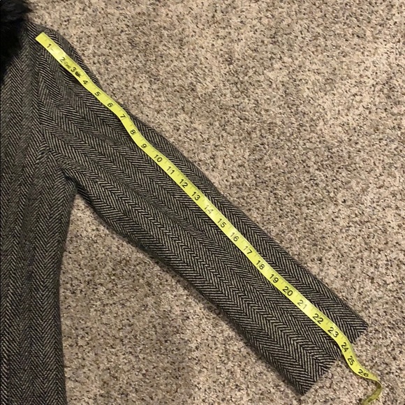 Banana Republic Wool Winter Coat w/ Lamb Collar - Picture 6 of 8